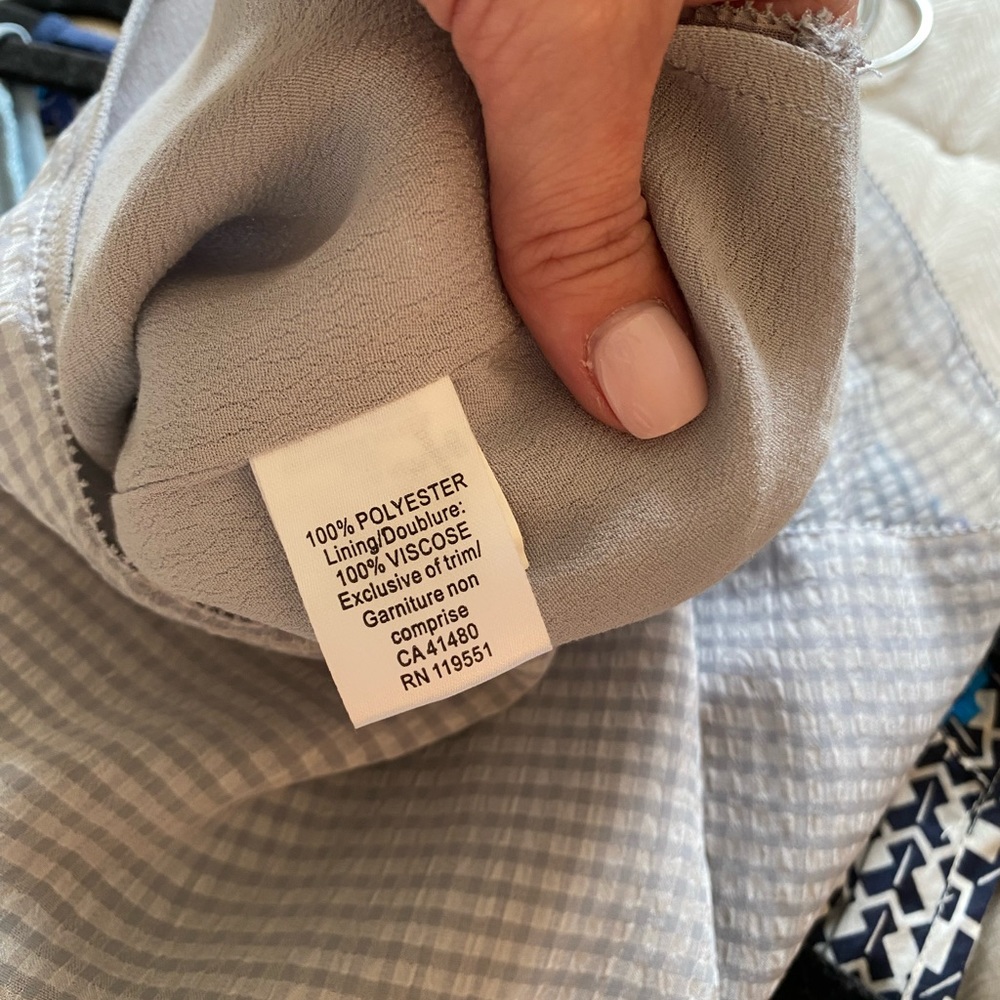 GF Collection Light Blue Patterned Tank - Picture 4 of 5